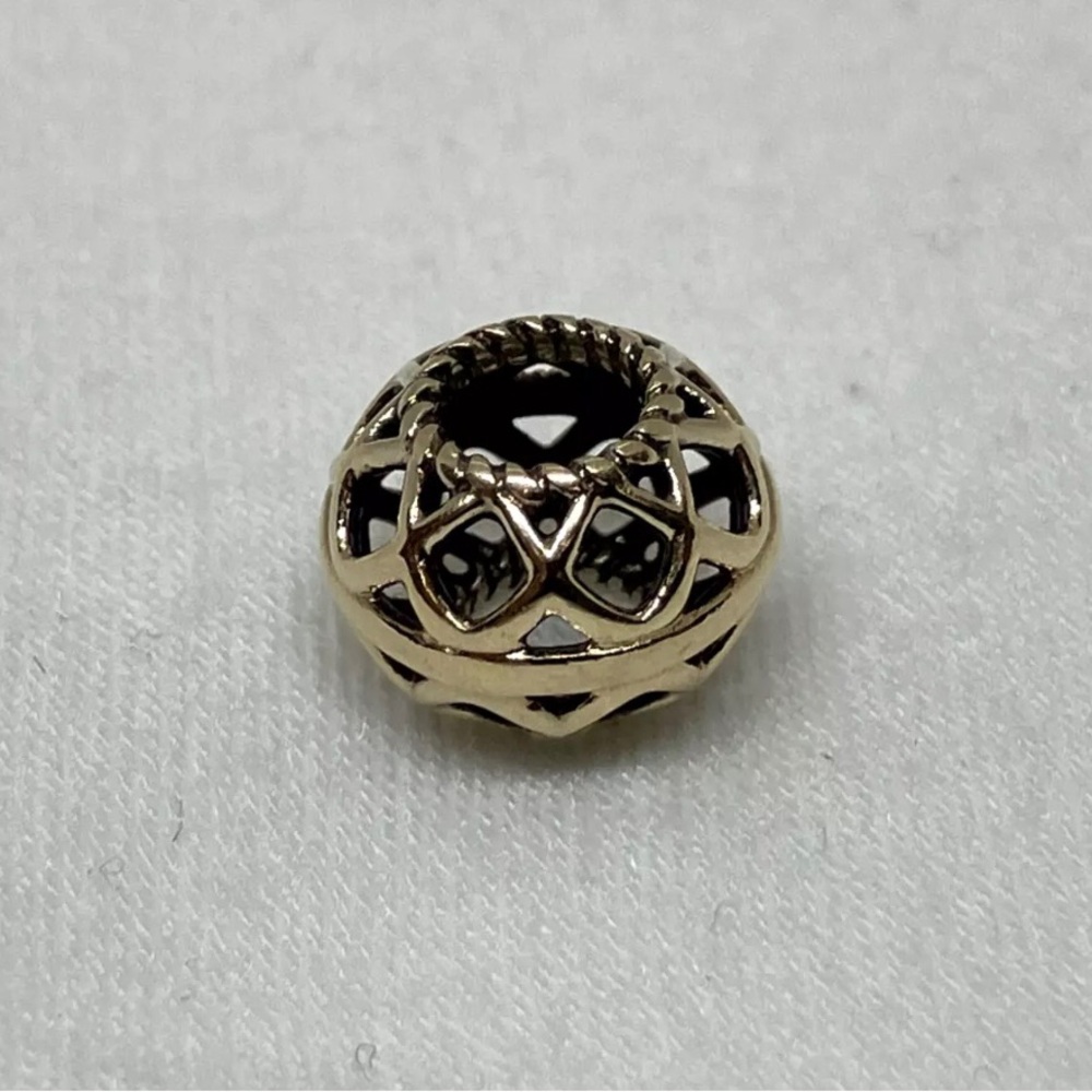 Pandora Solid 14k Open Lattice Charm - image 4